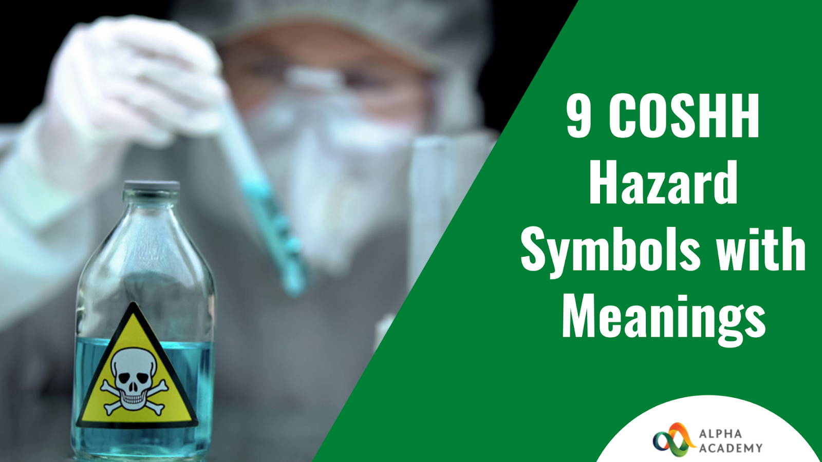 9 COSHH Hazard Symbols with Meanings