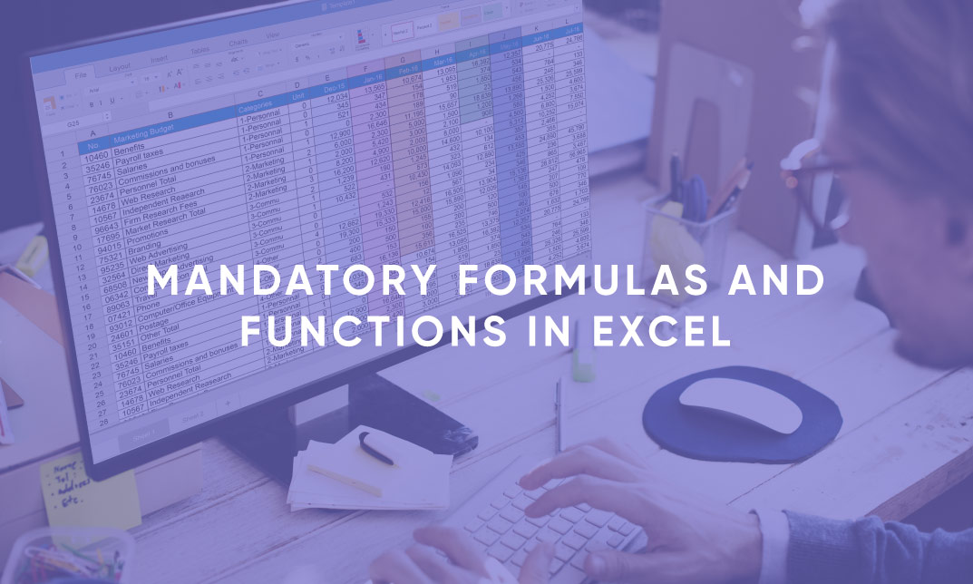 Mandatory Formulas and Functions in Excel