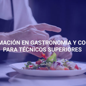 Formación en gastronomía y cocina para técnicos superiores