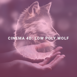Cinema 4D Low Poly Wolf