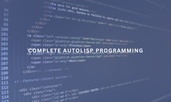 Complete AutoLISP Programming
